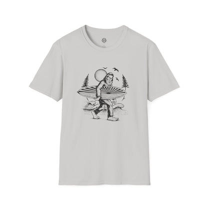 Ventana Surfsquatch by Thiago Bianchini Unisex - Soft Style U.S. Cotton T-Shirt
