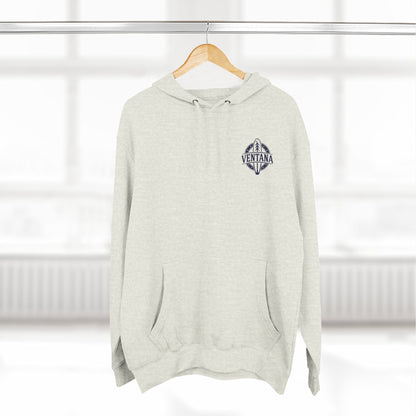 Ventana Treefish Logo - Pull-Over Cotton Blend Fleece Hoodie