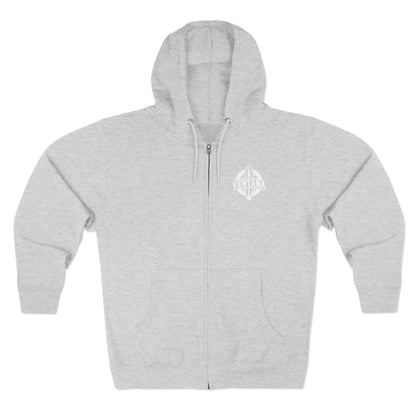 Ventana Treefish Logo Unisex - Zip Cotton Blend Fleece Hoodie