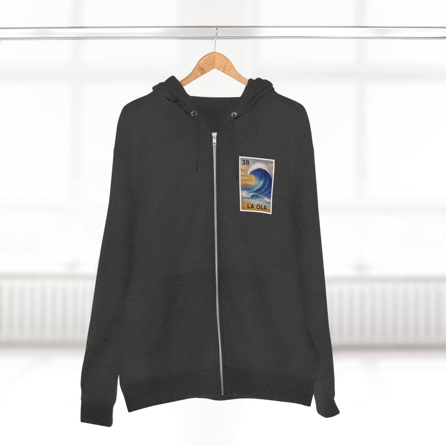 Wave Lotería zip fleece hoodie image 14