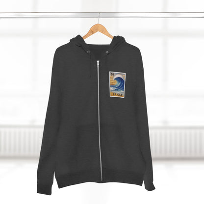 Wave Lotería zip fleece hoodie image 14