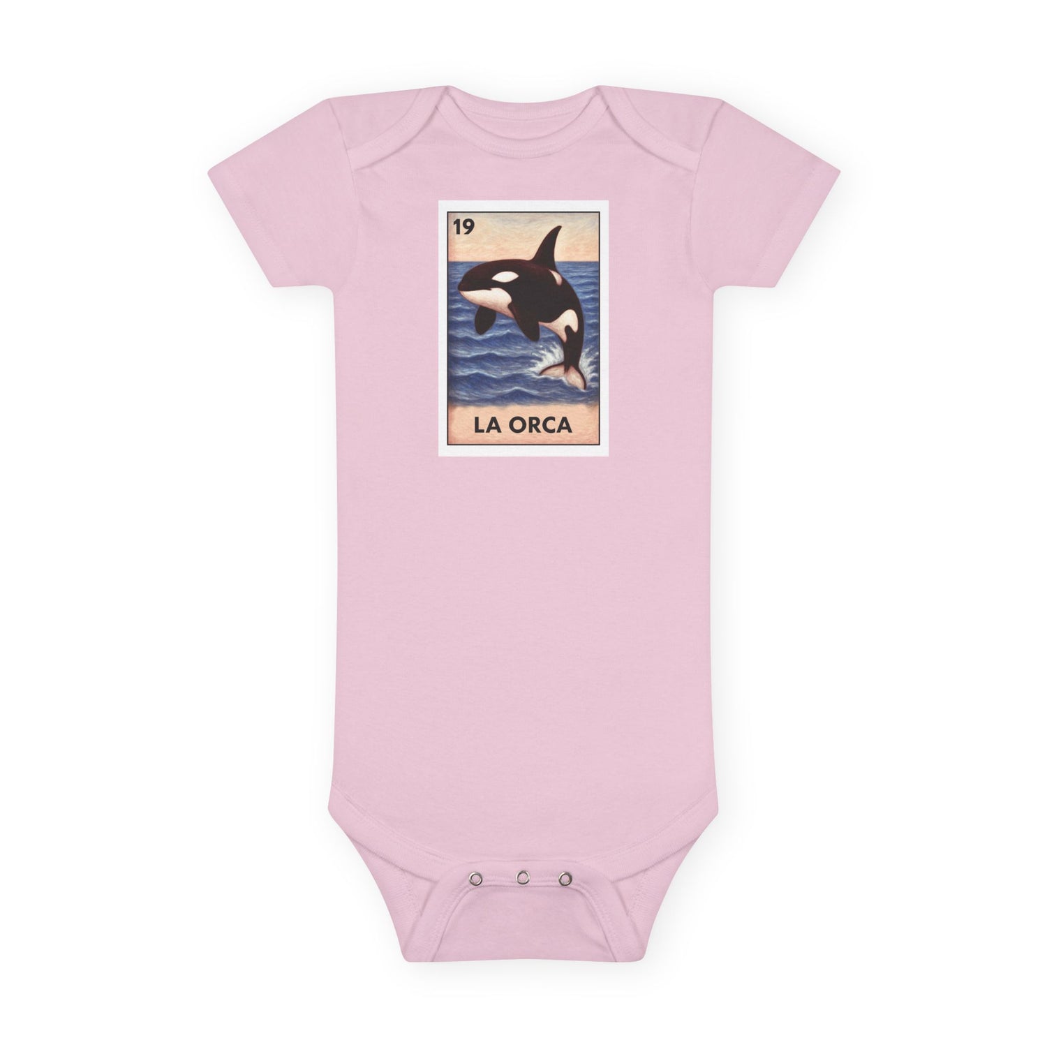 Orca Lotería baby cotton onesie image 2