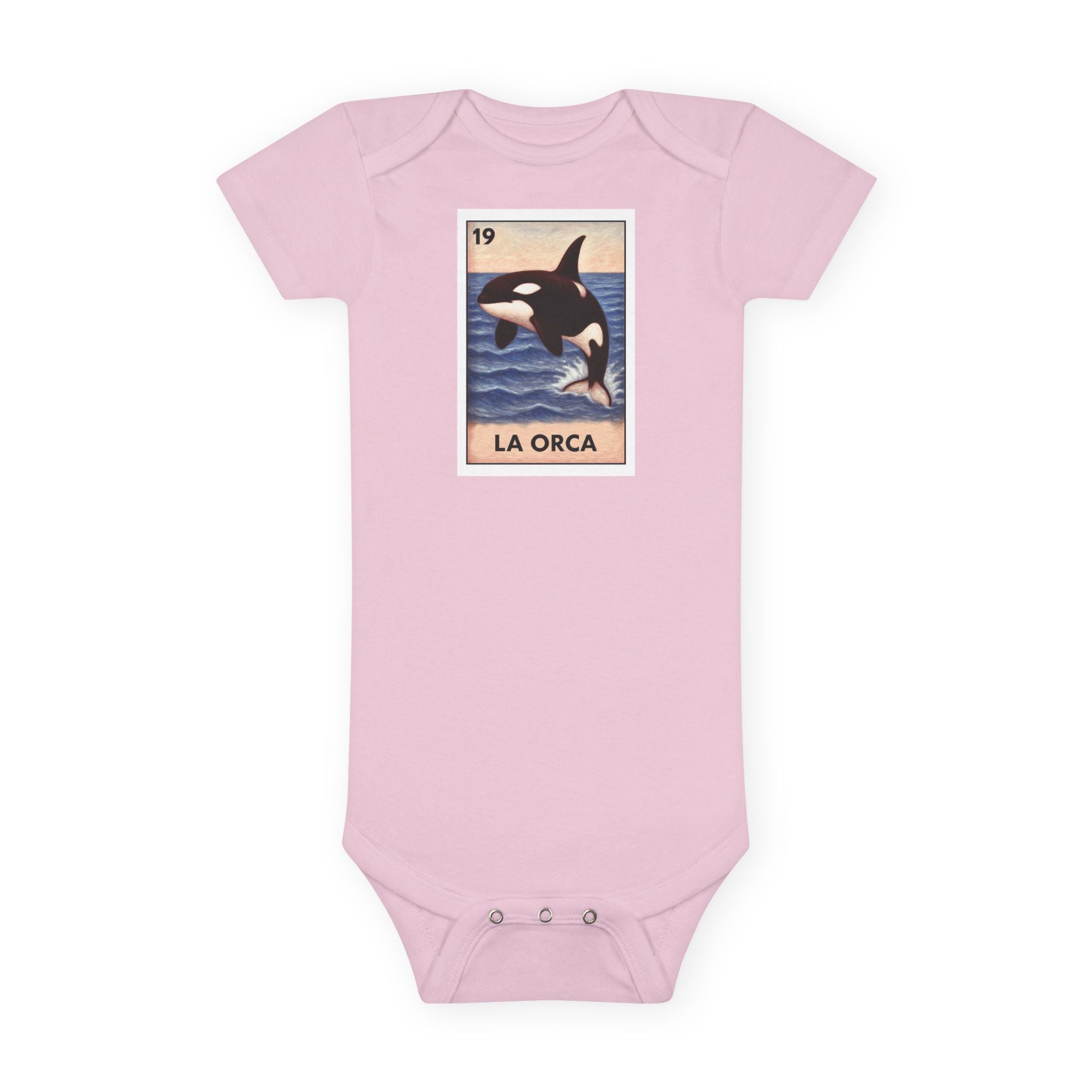 Orca Lotería baby cotton onesie image 2