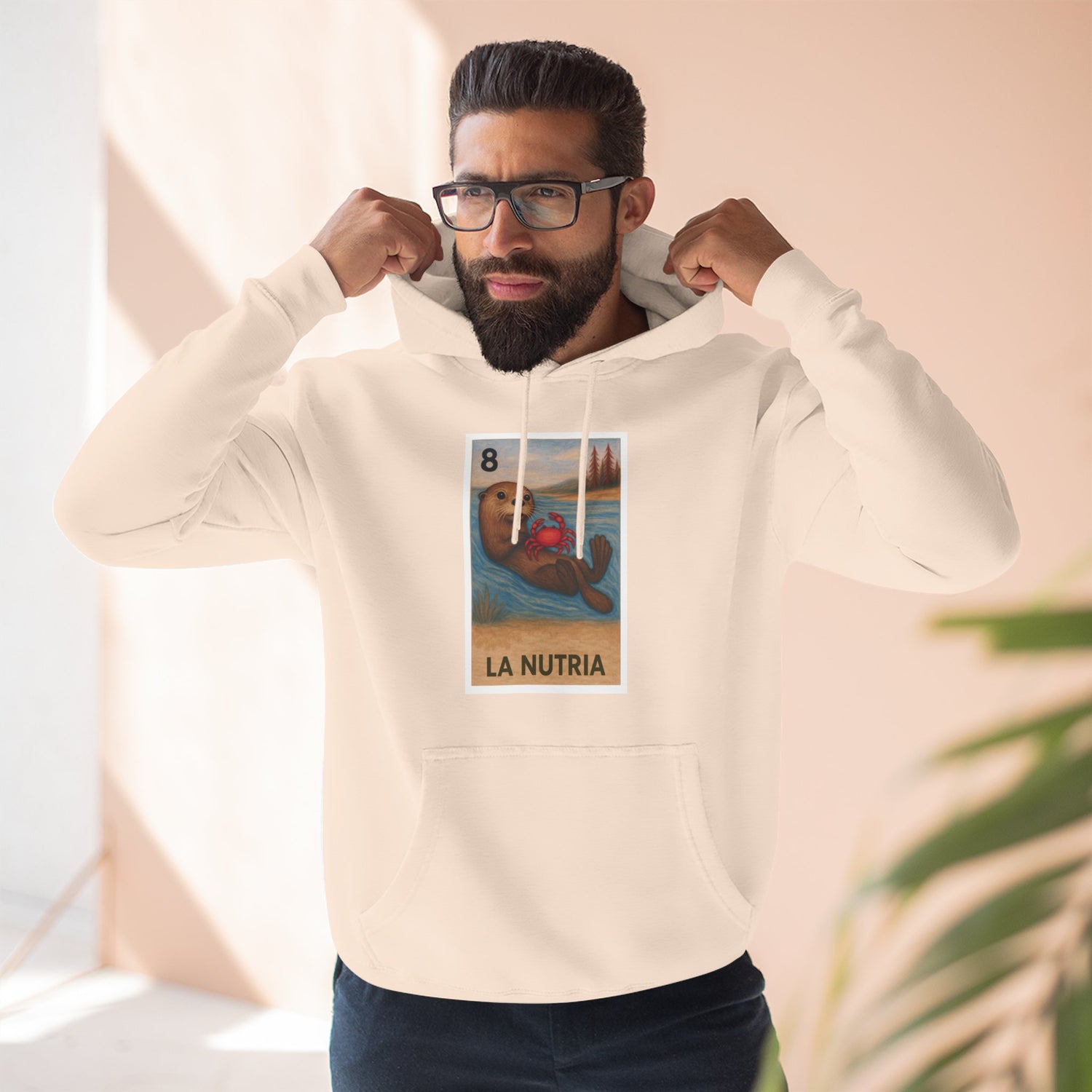 Sea Otter Lotería Fleece Hoodie
