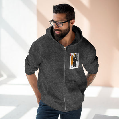 Queen of Hearts Surfer zip fleece hoodie image 20