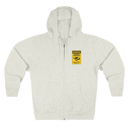 Shark Sighted zip fleece hoodie image 2