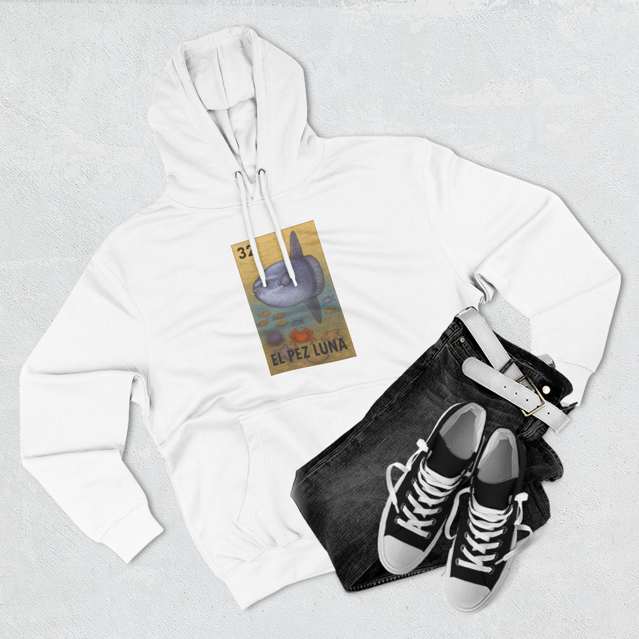 Sunfish Lotería fleece hoodie image 12