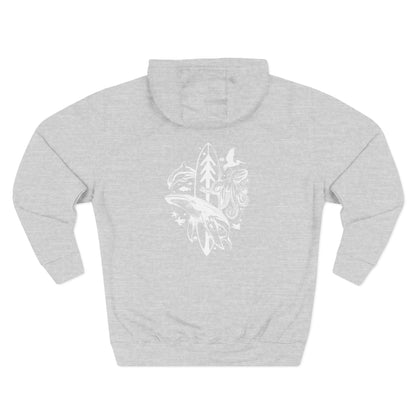 Whale Lotería fleece hoodie image 5