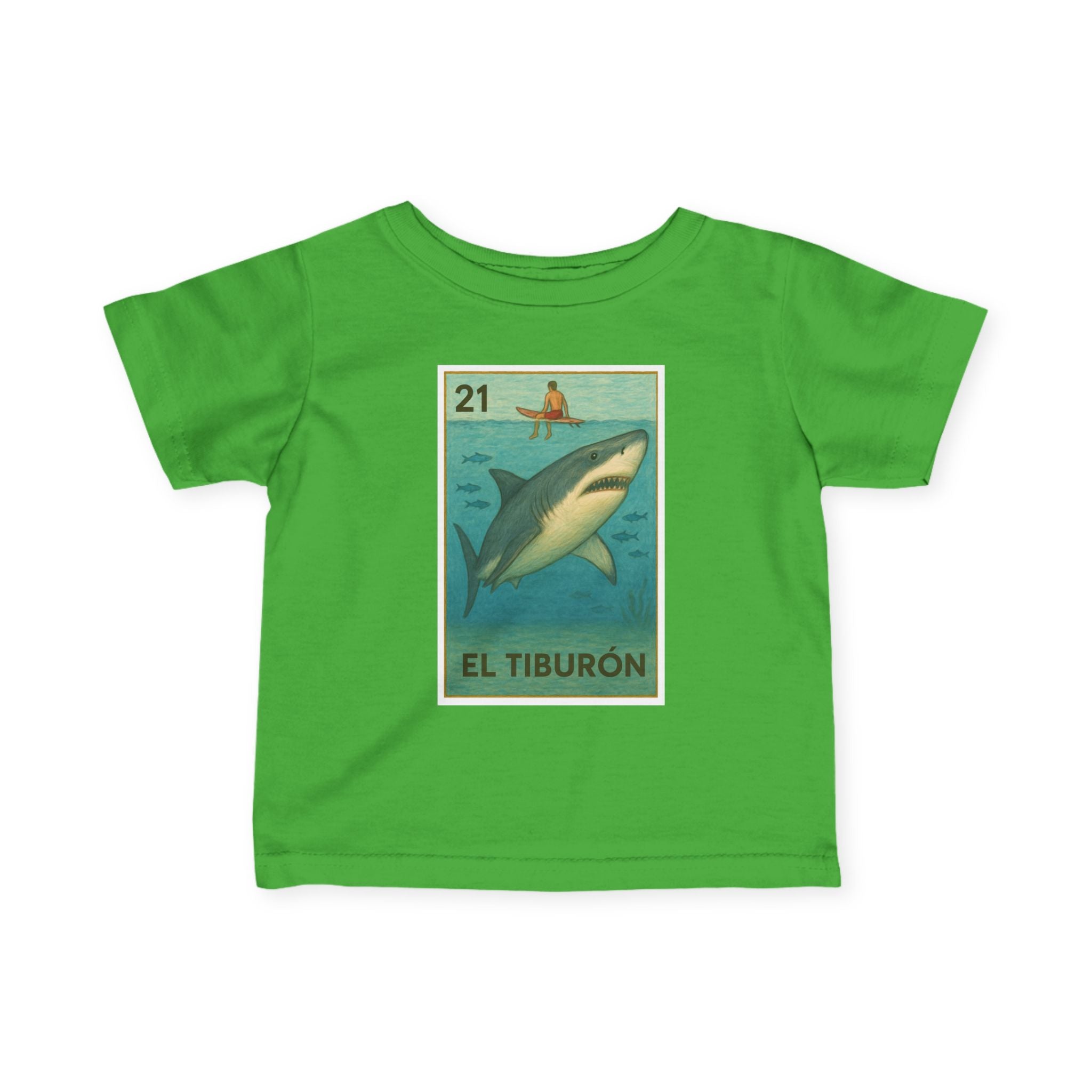Shark Lotería infant cotton t-shirt image 8