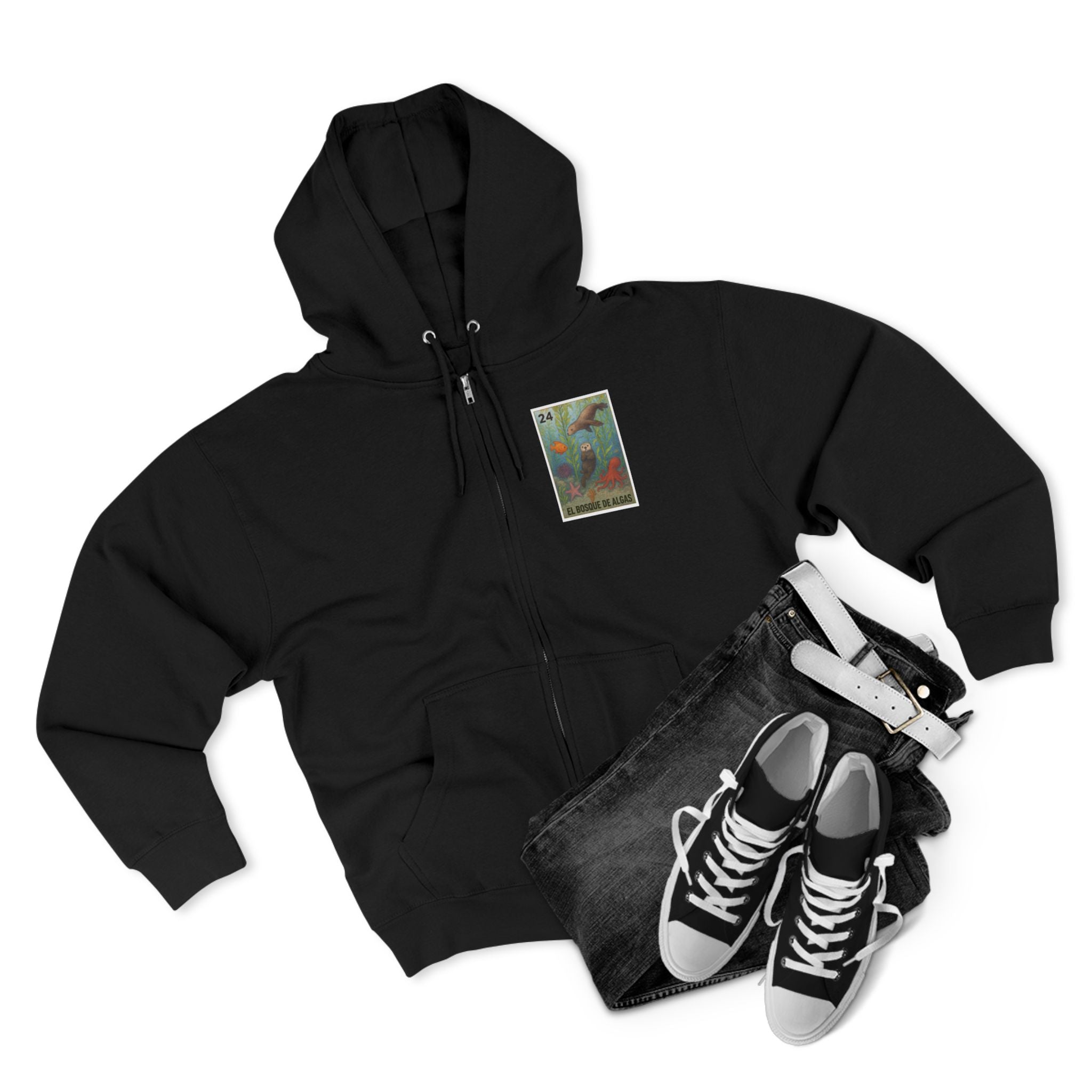 Kelp Forest Lotería zip fleece hoodie image 18