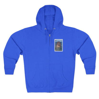 Seal Lotería zip fleece hoodie image 6