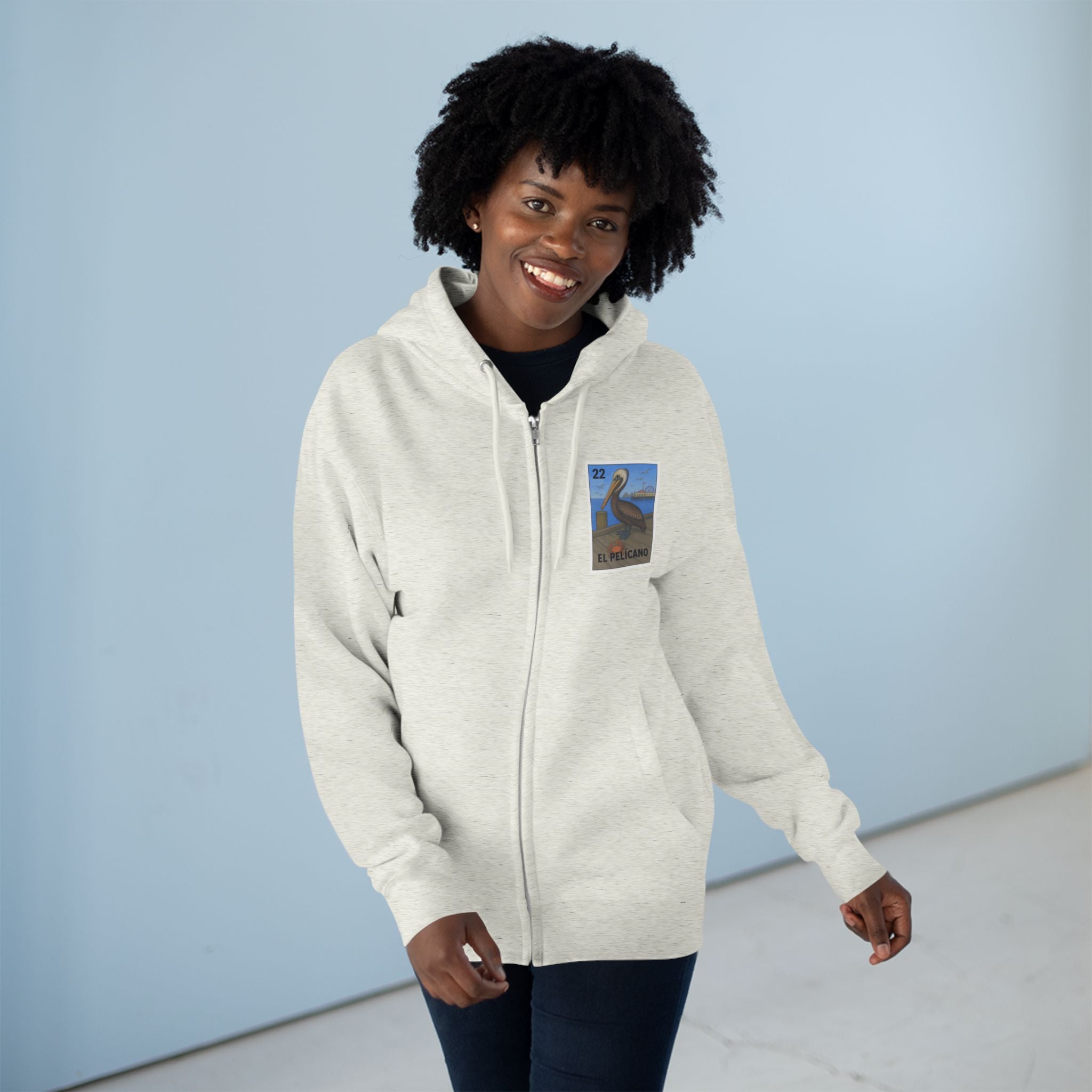 Pelican Lotería Zip Hoodie