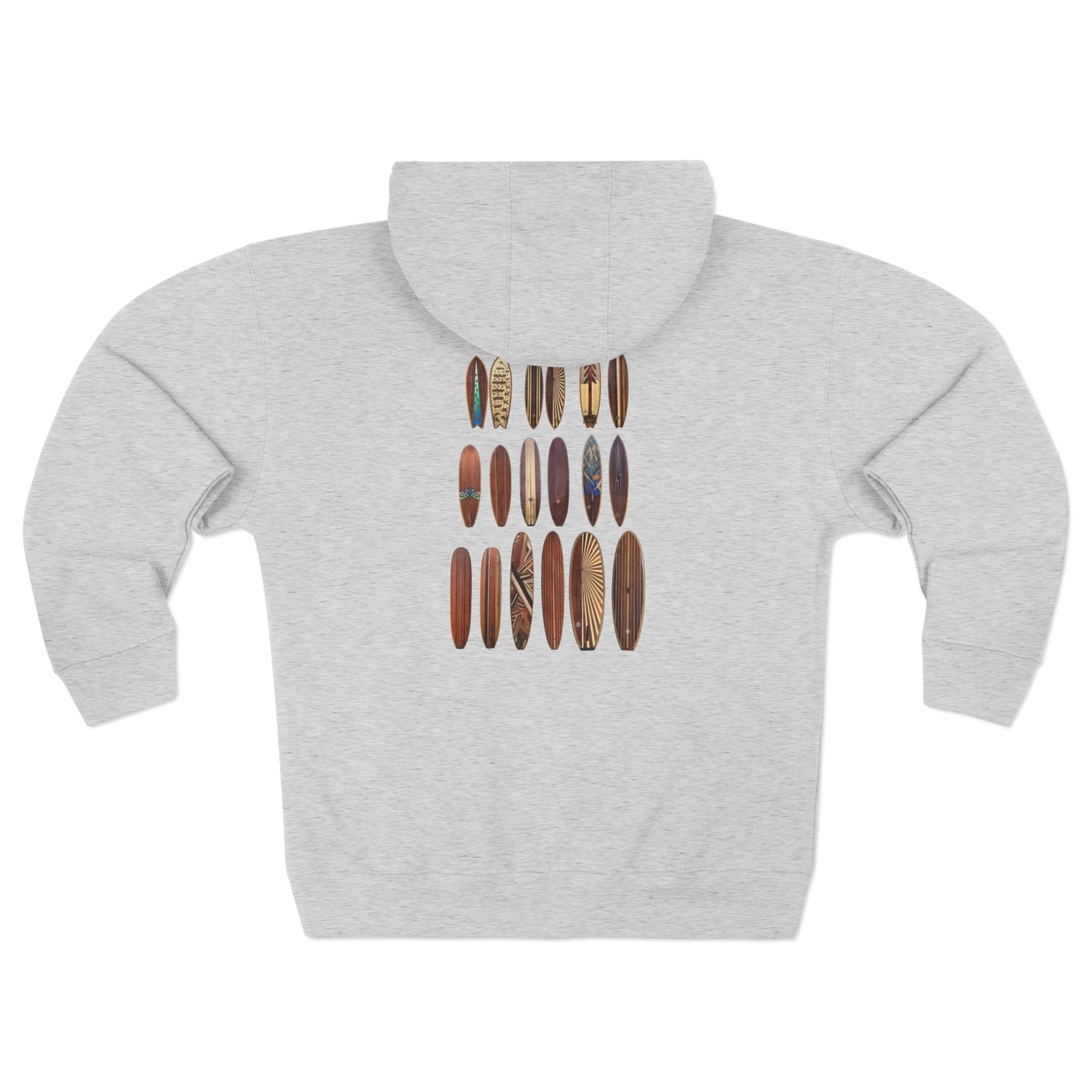 Ventana Wooden Surfboards Unisex - Zip Cotton Blend Fleece Hoodie