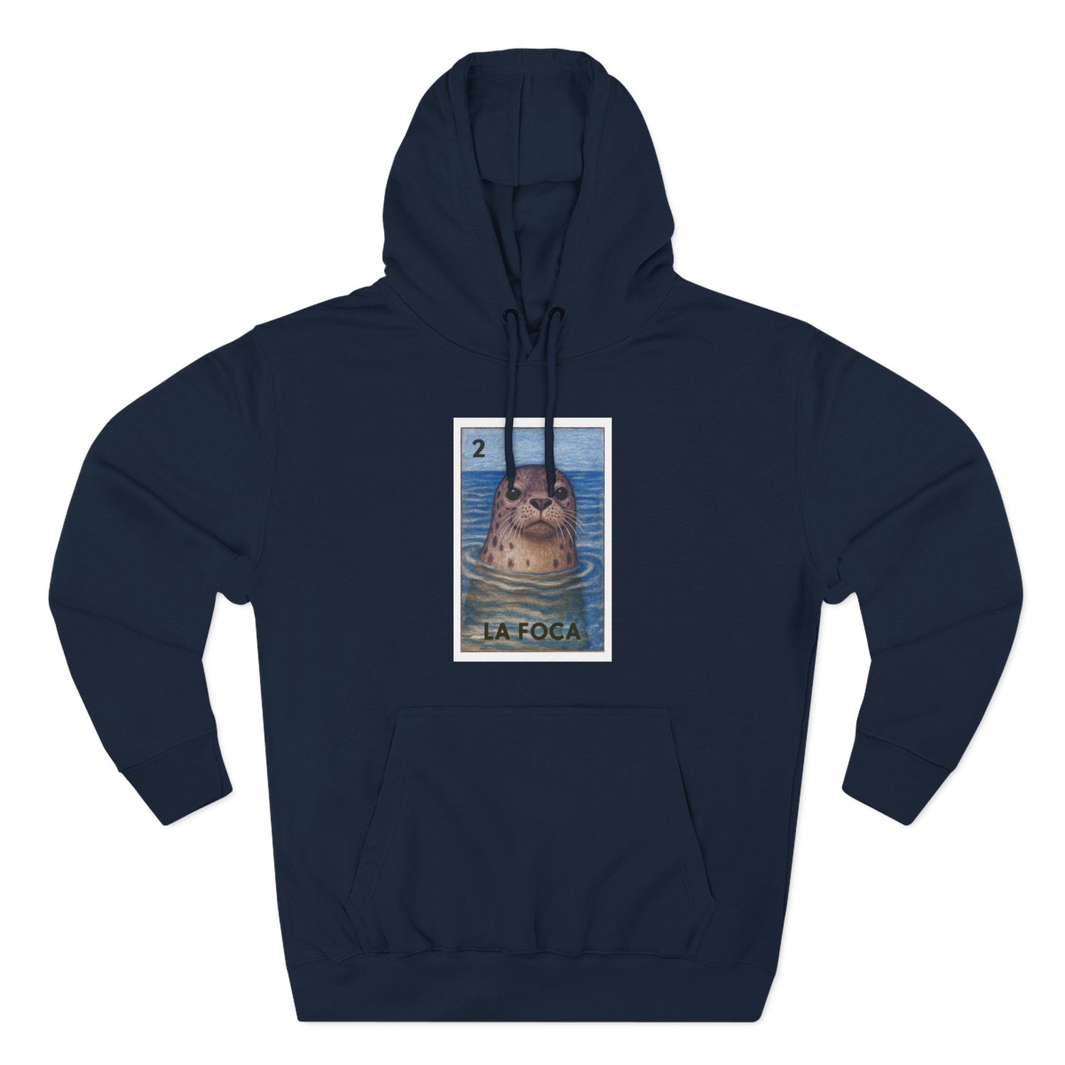 Seal Lotería fleece hoodie image 1