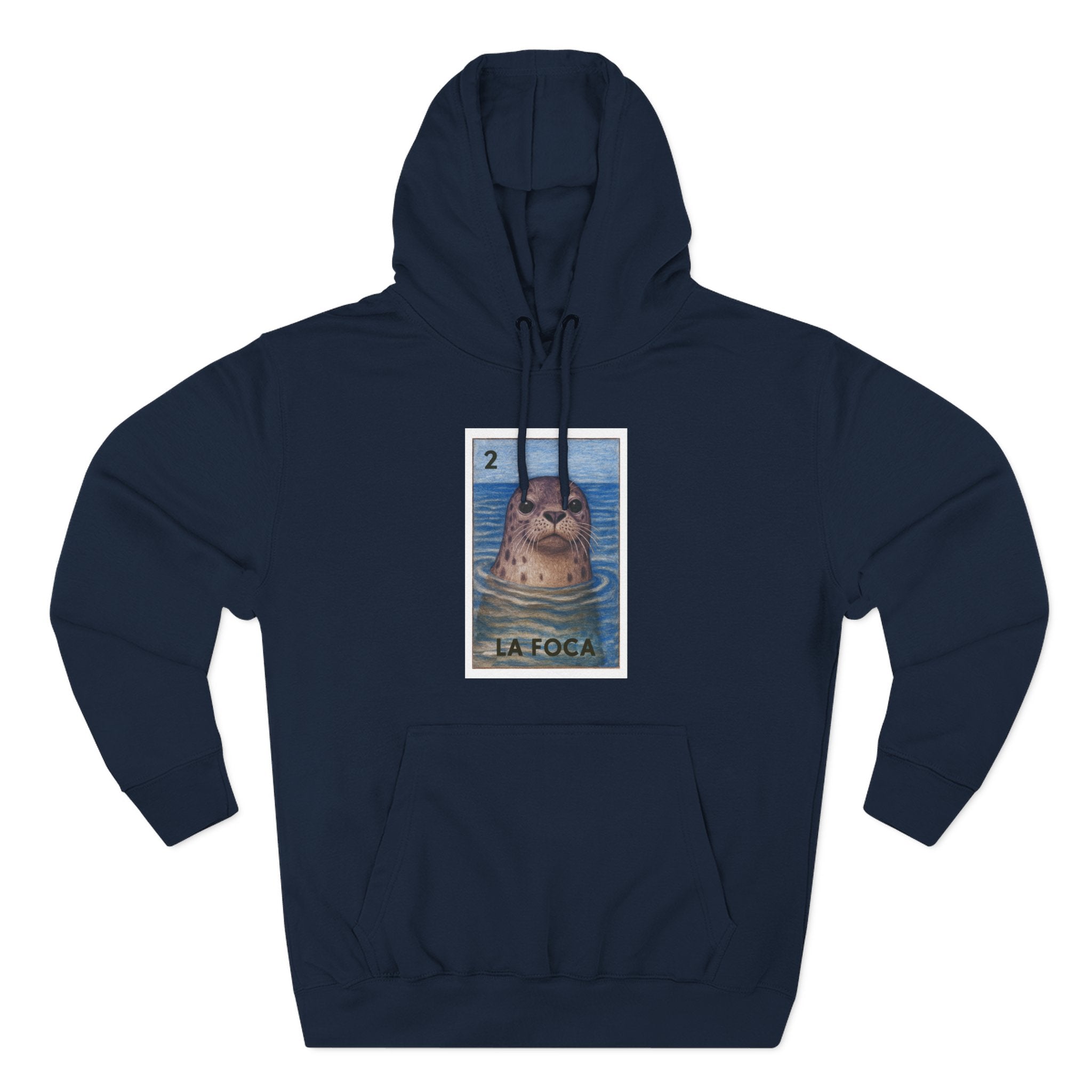 Seal Lotería fleece hoodie image 1
