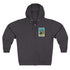 Elephant Seal Lotería zip fleece hoodie image 3