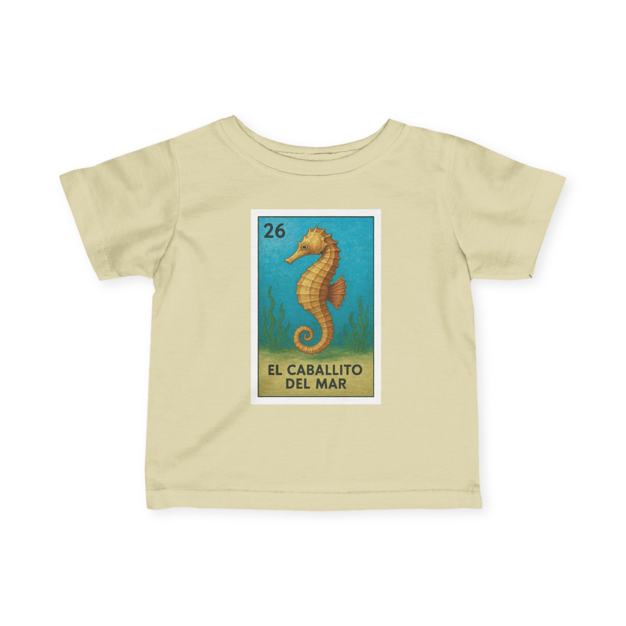 Seahorse Lotería infant cotton t-shirt image 6