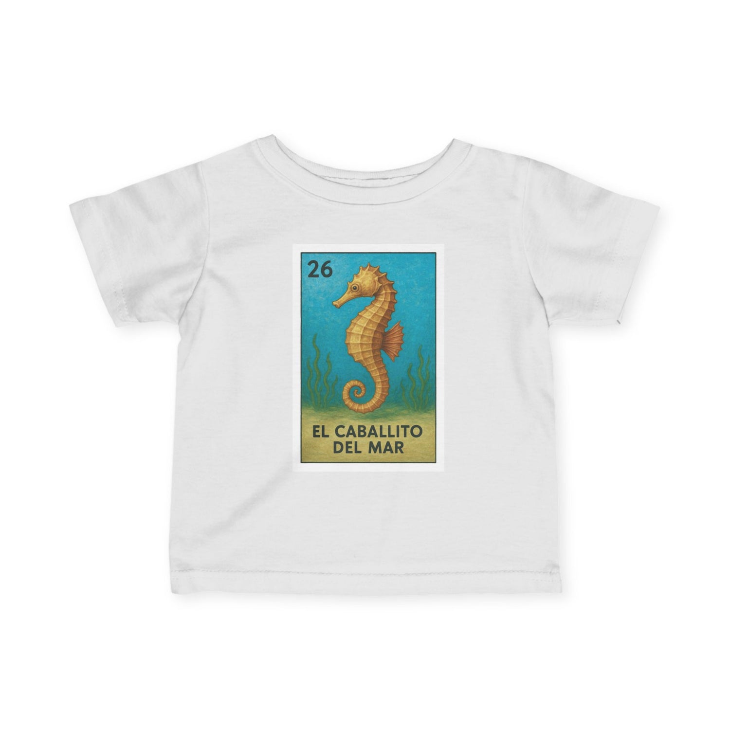 Seahorse Lotería infant cotton t-shirt image 18