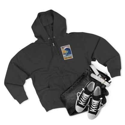 Wave Lotería zip fleece hoodie image 13