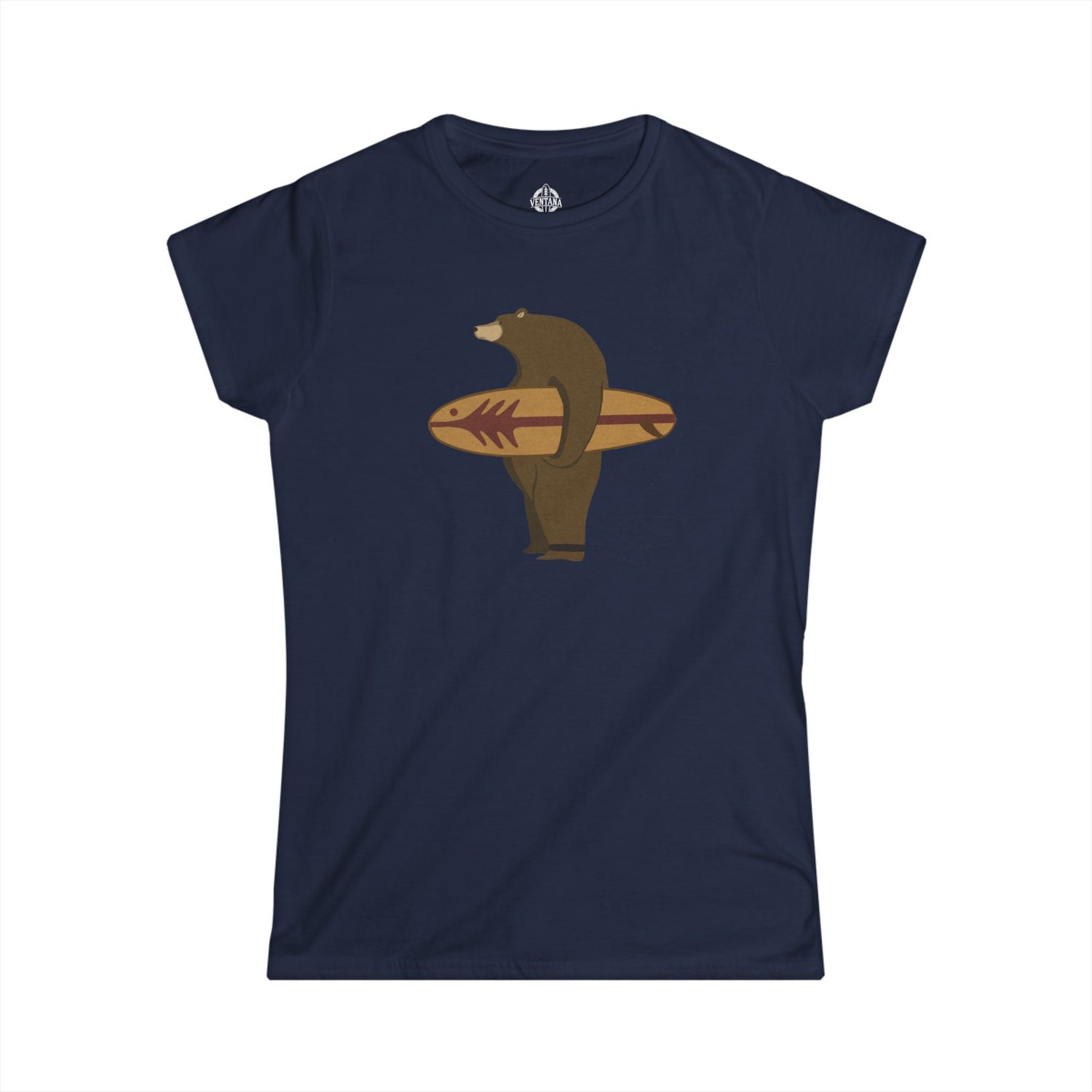 Surfing Grizzly Bear by Fabian Lavater women&