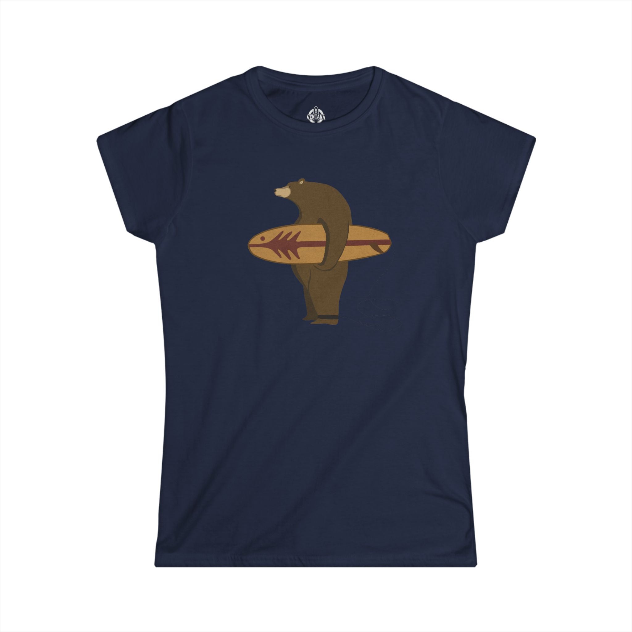 Surfing Grizzly Bear by Fabian Lavater women&