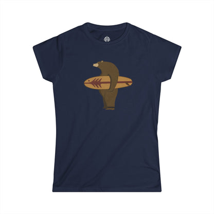 Surfing Grizzly Bear by Fabian Lavater women&