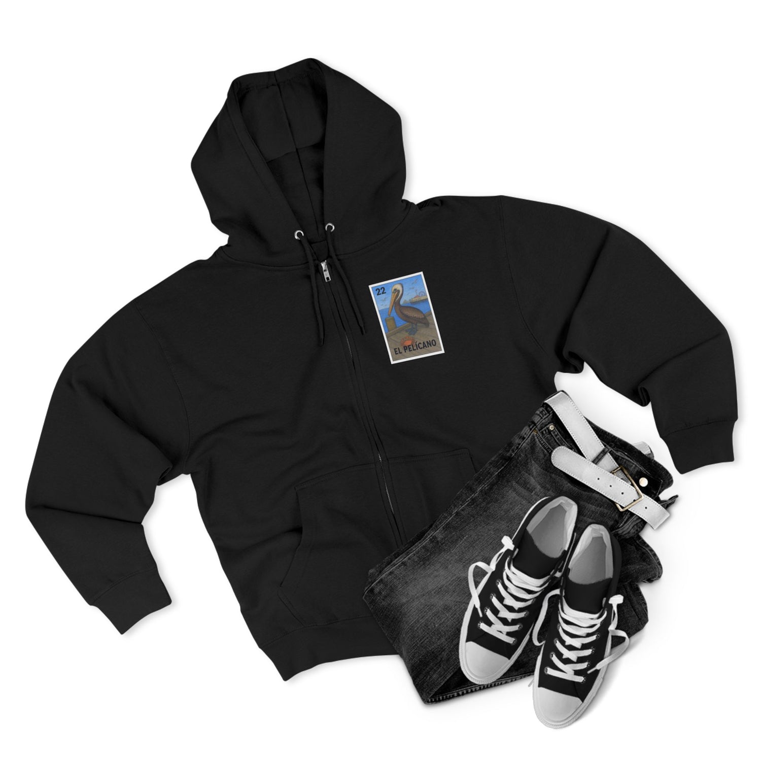 Pelican Lotería zip fleece hoodie image 18