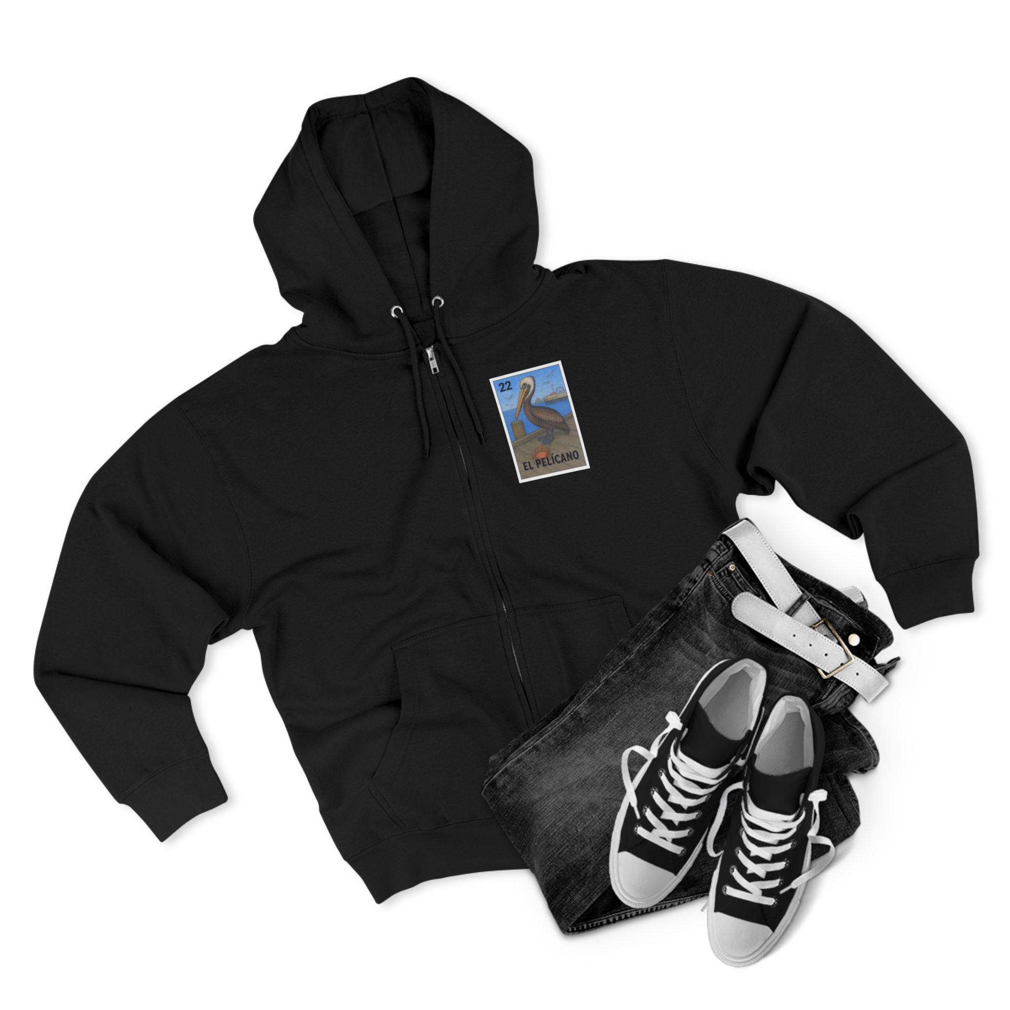Pelican Lotería zip fleece hoodie image 18