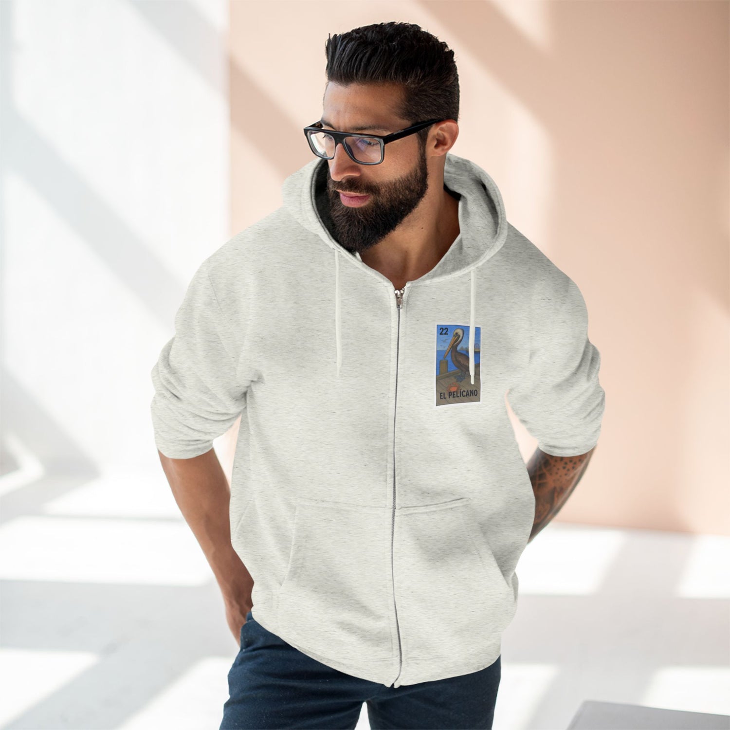Pelican Lotería Zip Hoodie