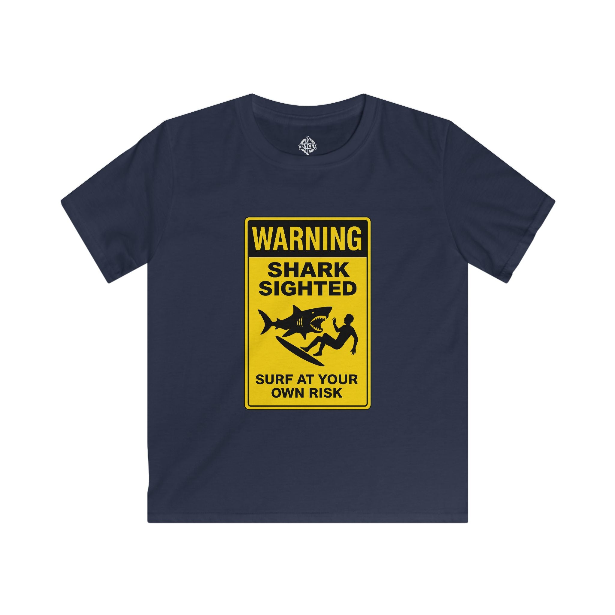 Shark Sighted kids soft style t-shirt image 1