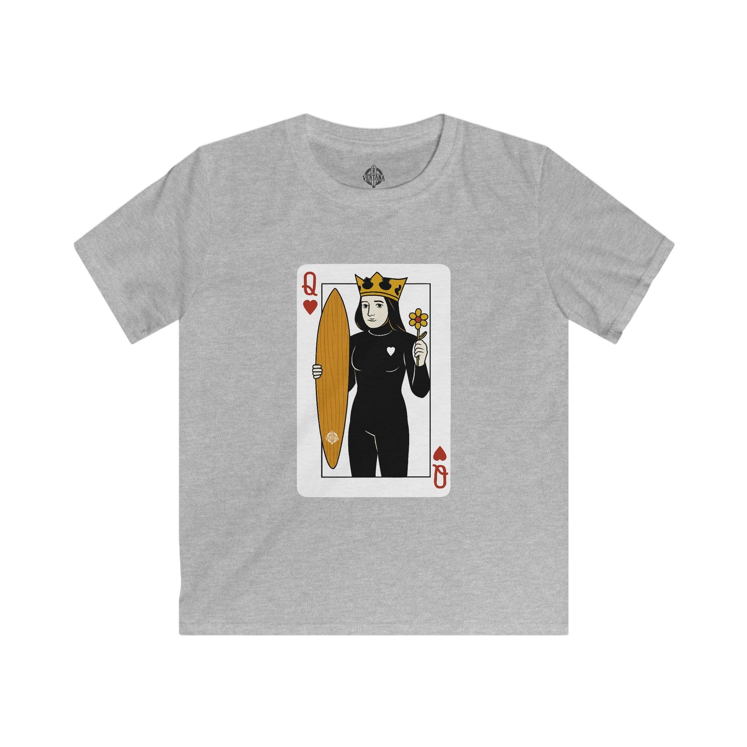 Queen of Hearts Surfer kids soft style t-shirt image 6