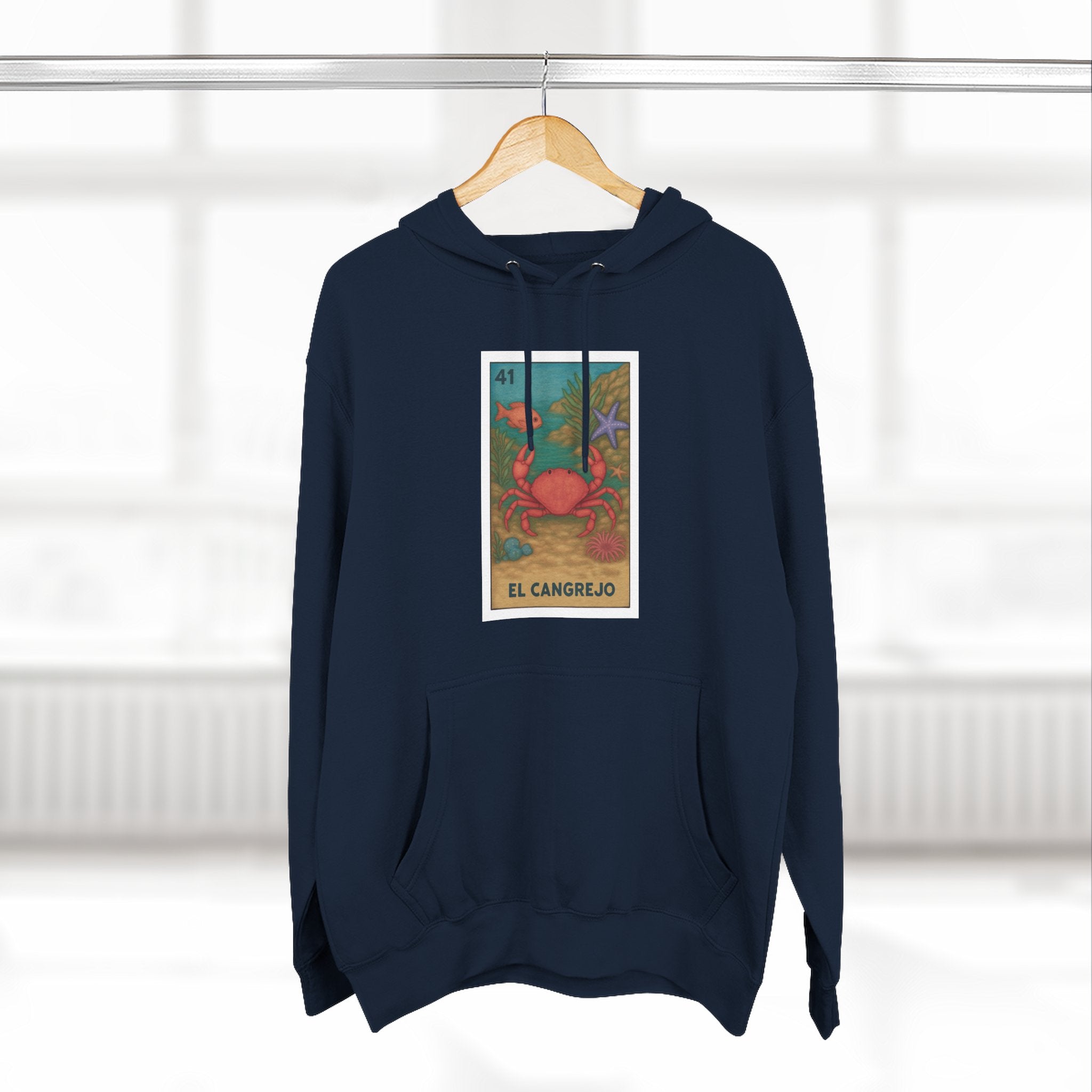 Crab Lotería Fleece Hoodie