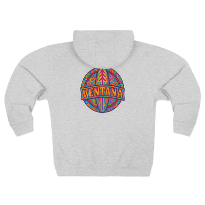 Ventana Psychedelic Treefish Logo zip fleece hoodie image 7