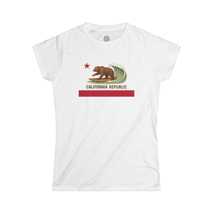 California Surfing Bear Flag Women&