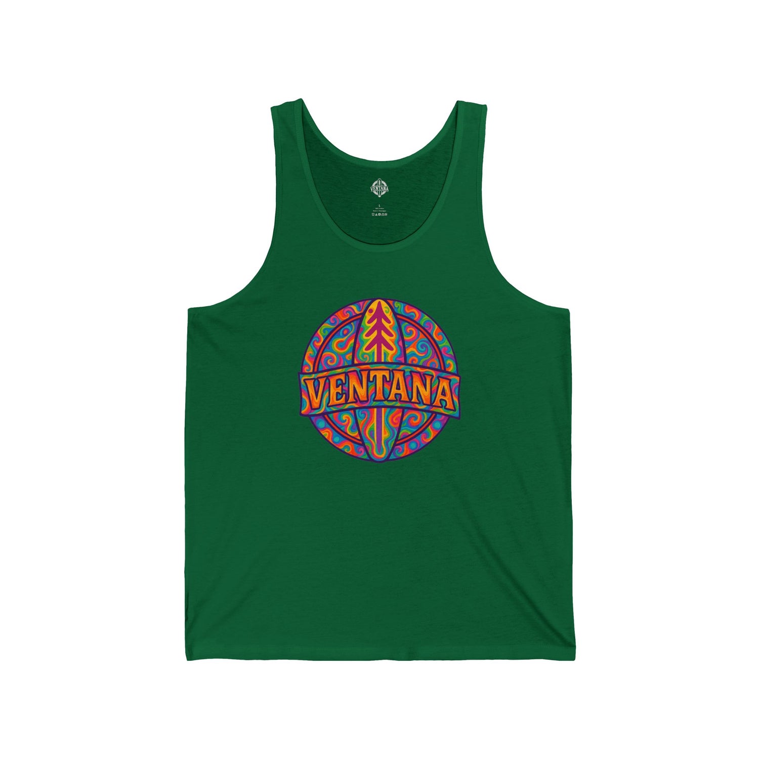 Ventana Psychedelic Treefish Logo jersey tank top image 8