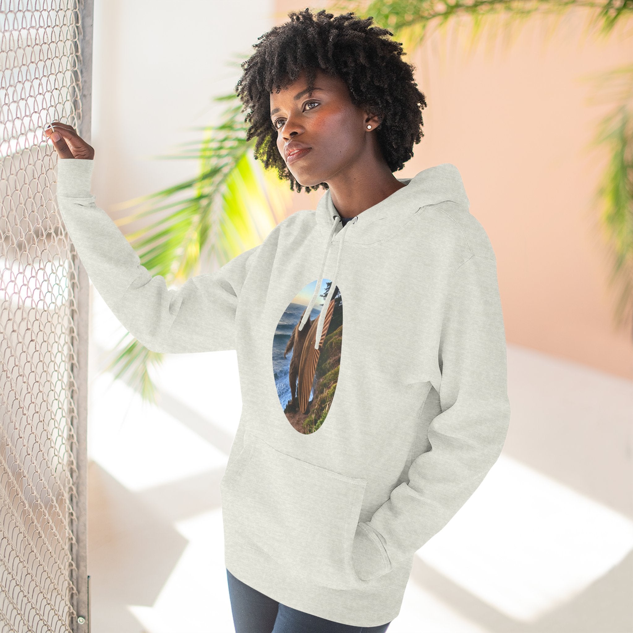 Ventana Real Surfsquatch Unisex - Pull-Over Cotton Blend Fleece Hoodie