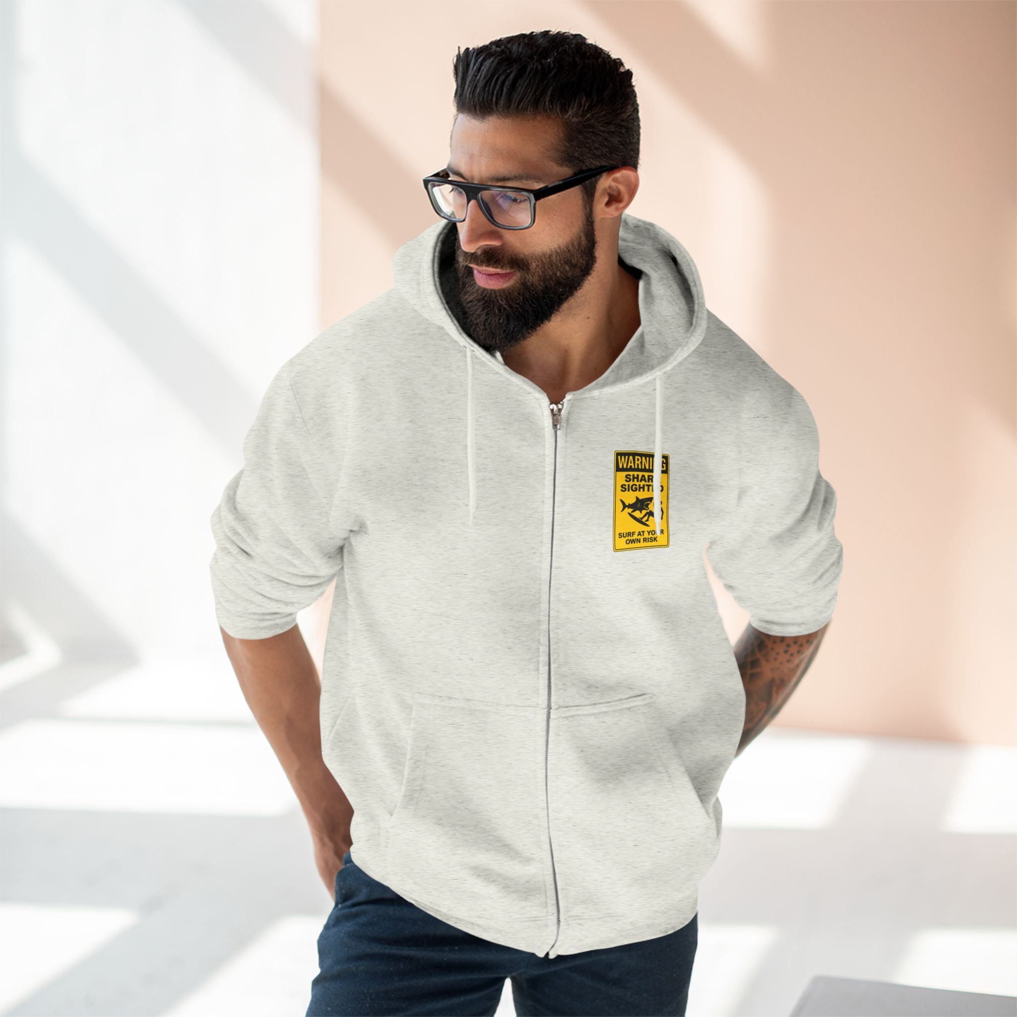 Shark Sighted Zip Hoodie