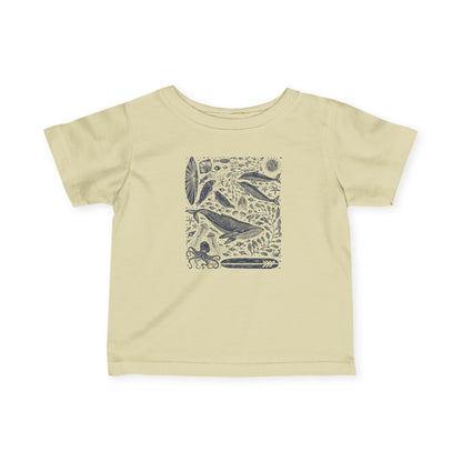 Ventana Marine Life by Lili Arnold infant cotton t-shirt image 7