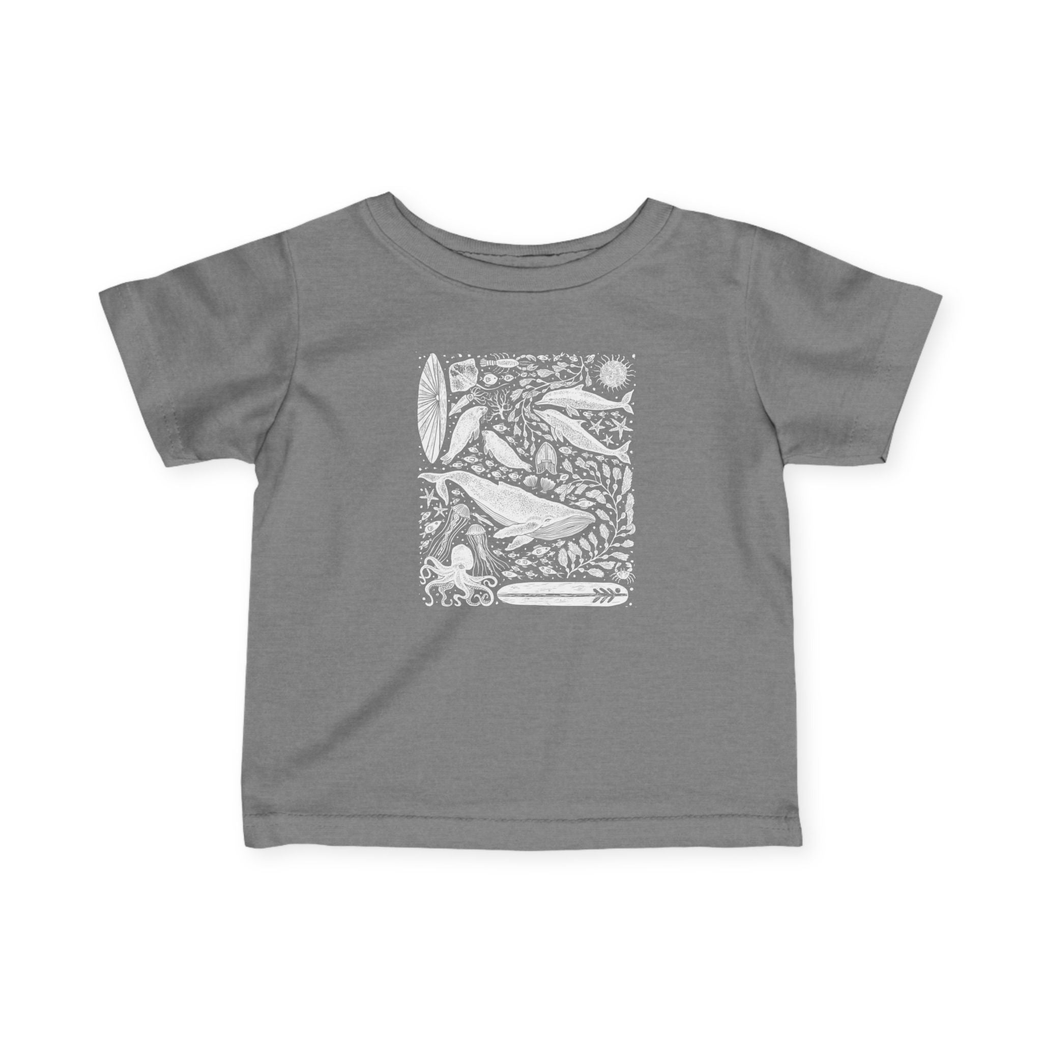 Ventana Marine Life by Lili Arnold infant cotton t-shirt image 11