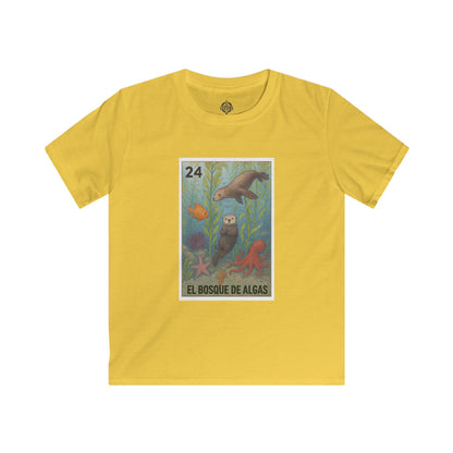 Kelp Forest Lotería kids soft style t-shirt image 7
