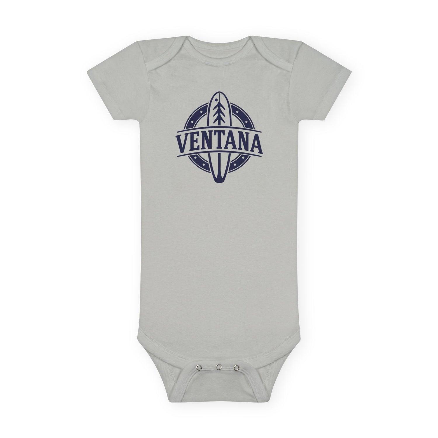 Ventana Psychedelic Treefish Logo baby cotton onesie image 4