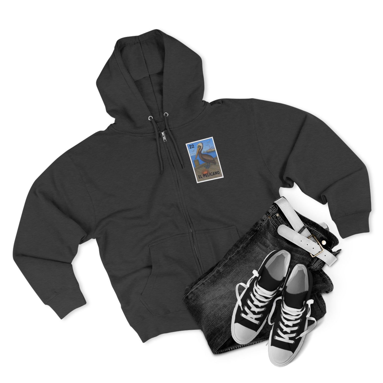Pelican Lotería zip fleece hoodie image 13
