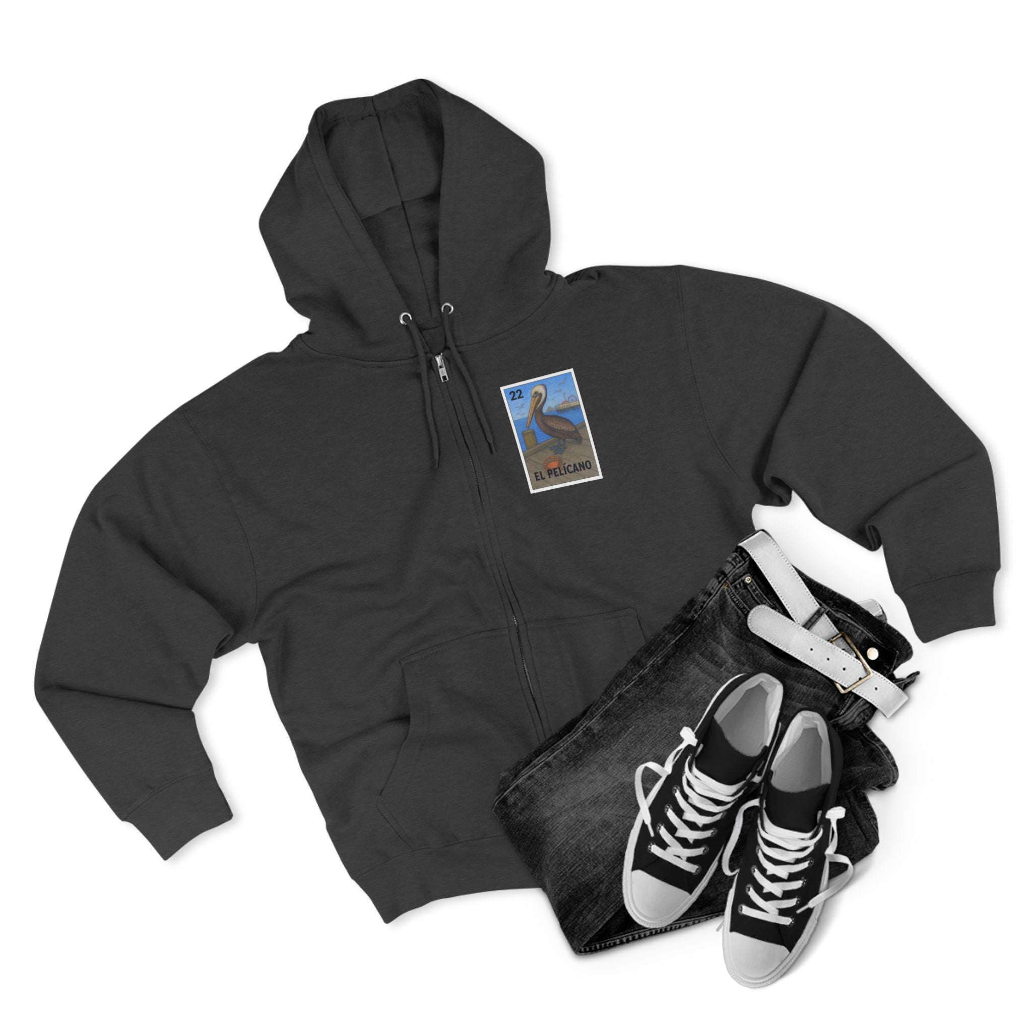 Pelican Lotería zip fleece hoodie image 13