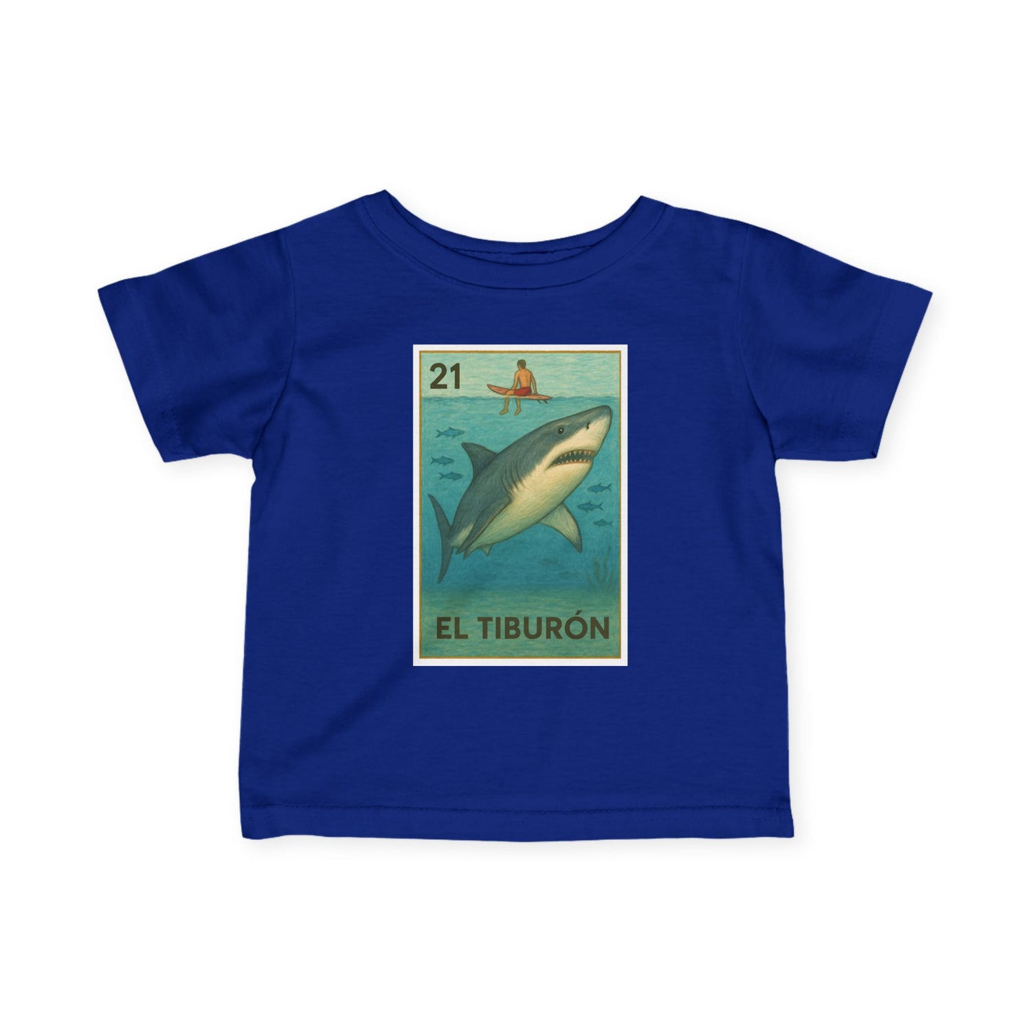 Shark Lotería infant cotton t-shirt image 12