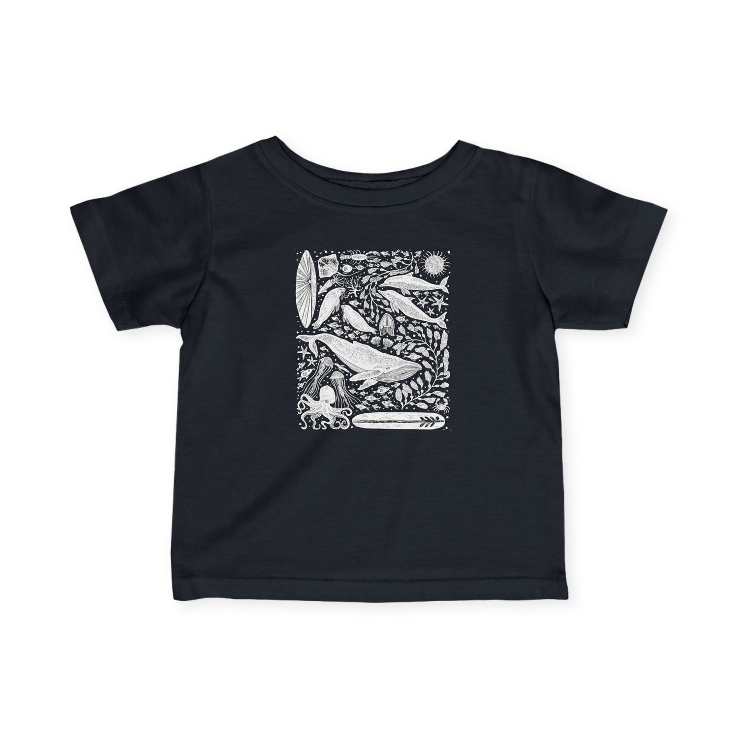 Ventana Marine Life by Lili Arnold infant cotton t-shirt image 14