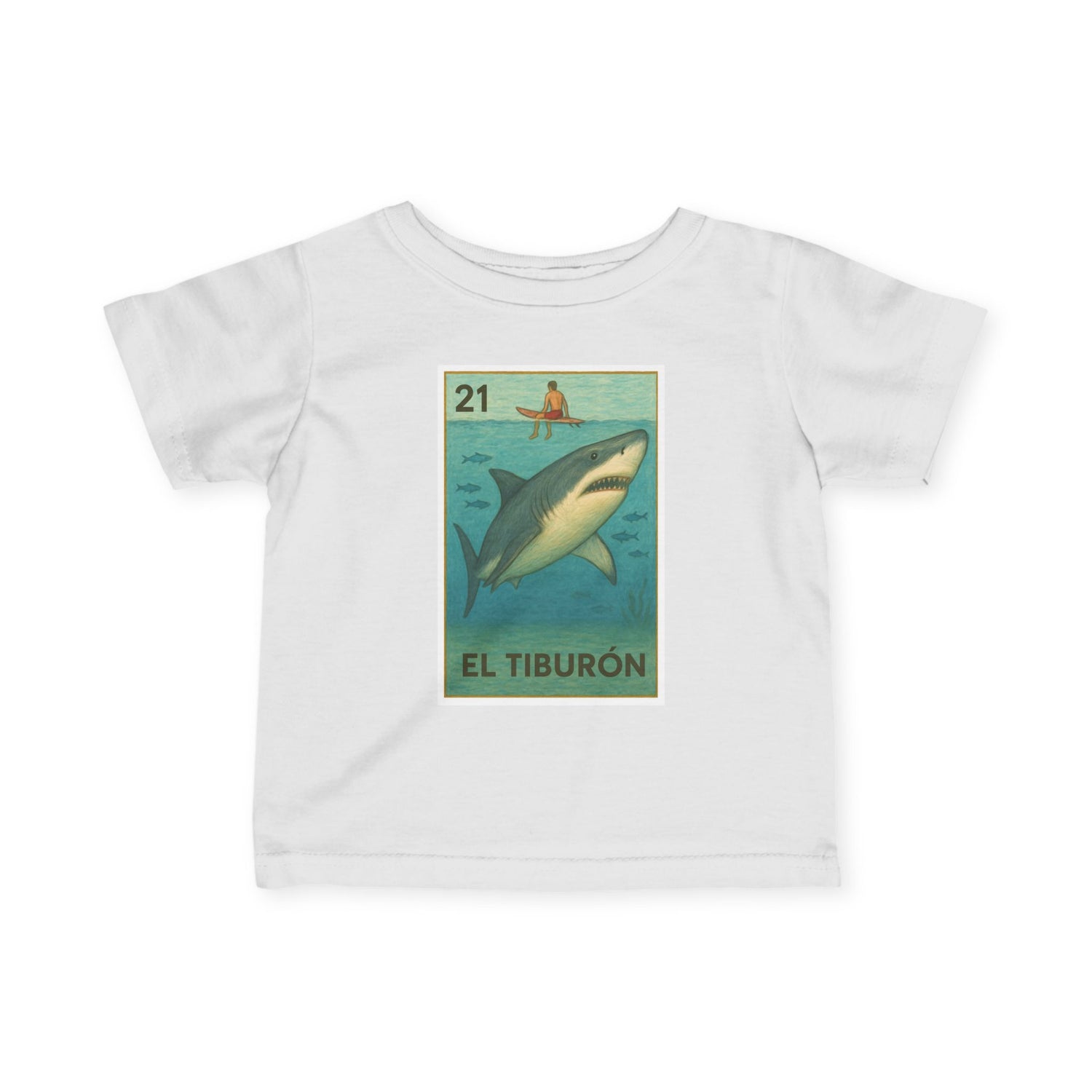 Shark Lotería infant cotton t-shirt image 20