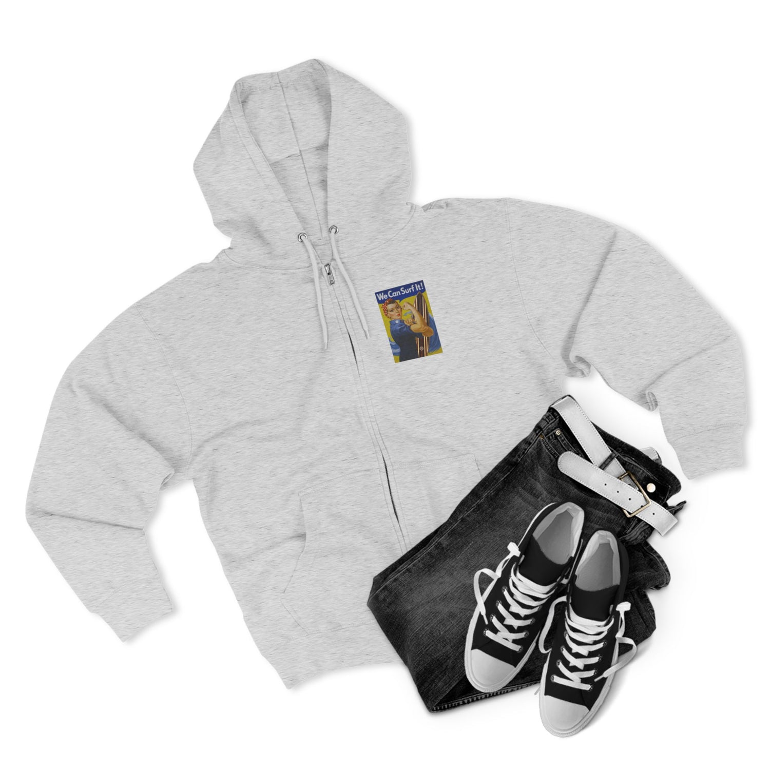 Rosie the Surfer zip fleece hoodie image 8