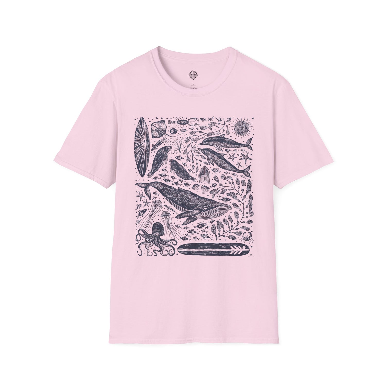 Ventana Marine Life by Lili Arnold cotton t-shirt image 15