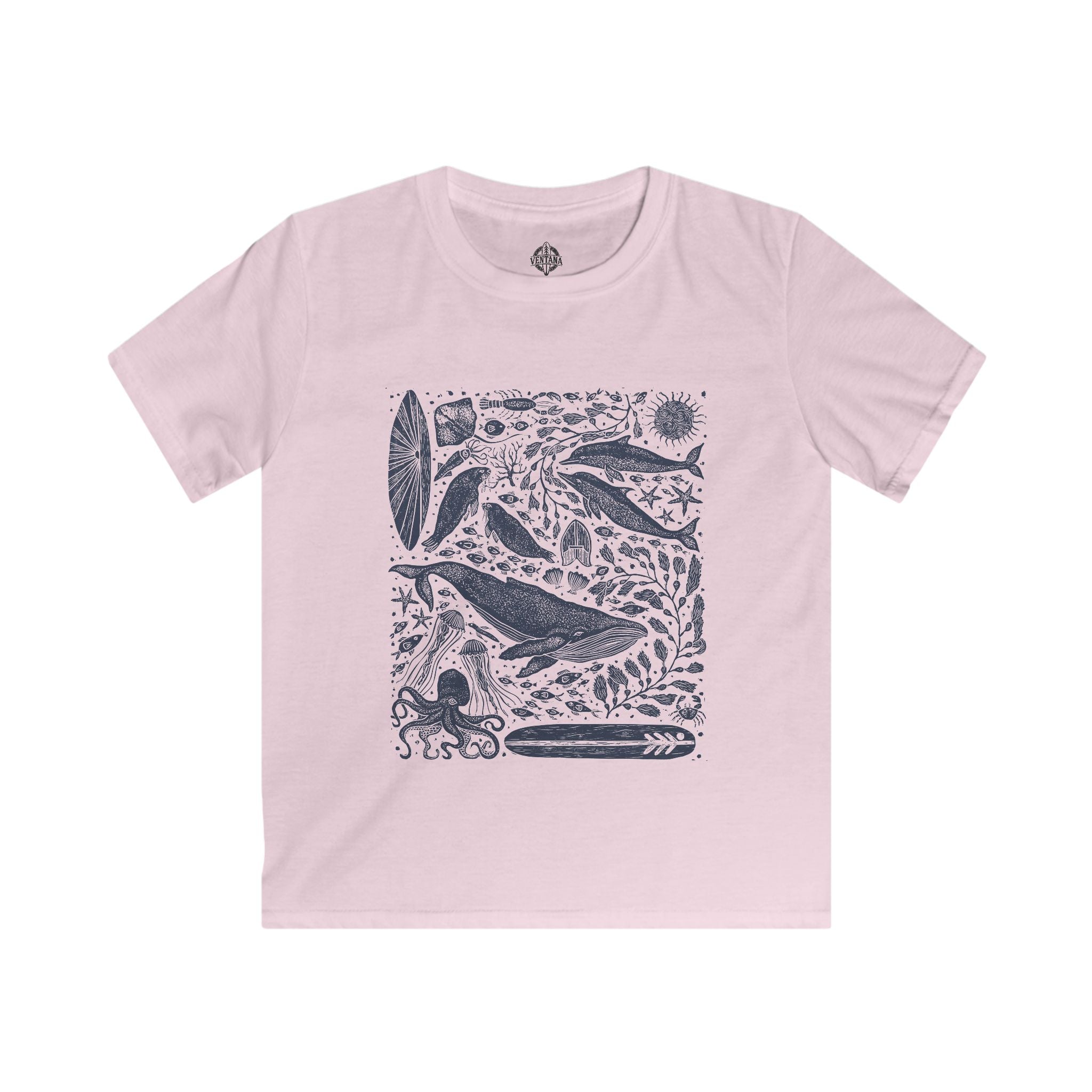 Ventana Marine Life by Lili Arnold cotton t-shirt image 11