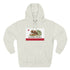 California Surfing Bear Flag fleece hoodie image 2
